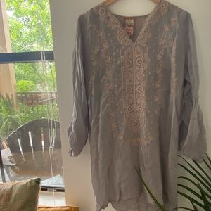 JOHNNY WAS GREY TUNIC